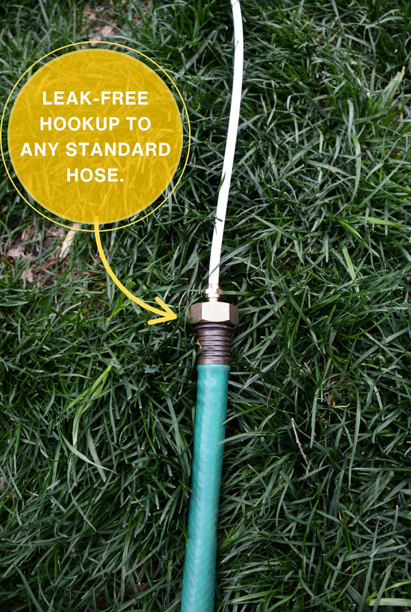 Leak Free hookup to standard  hose