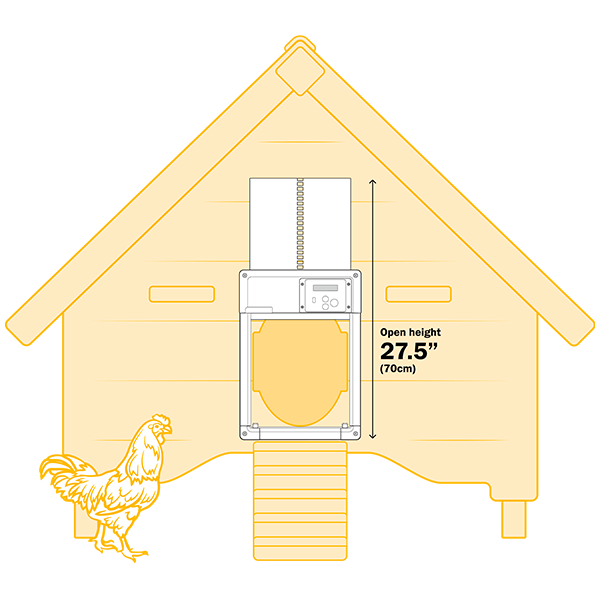 chicken guard chicken coop door