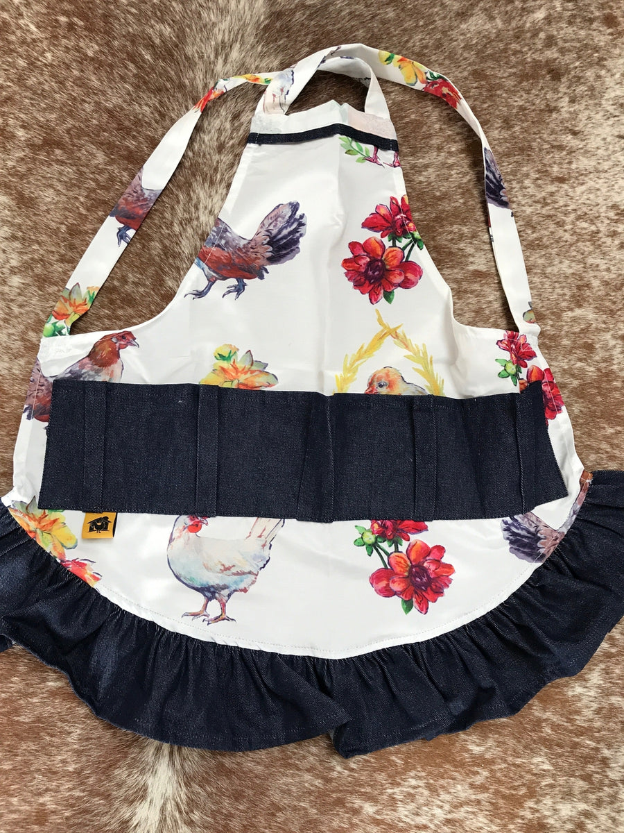 Egg Apron Full Length Chicken Print – The Chicken Coop Company