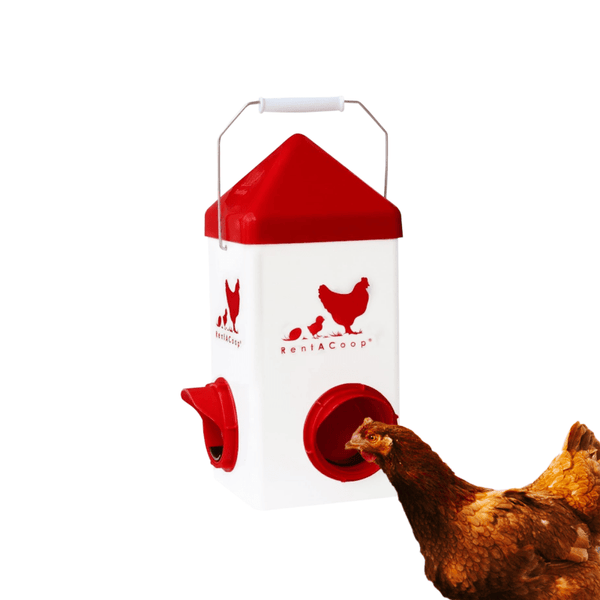RentACoop Chick2Chicken 5lb 2-Port Feeder