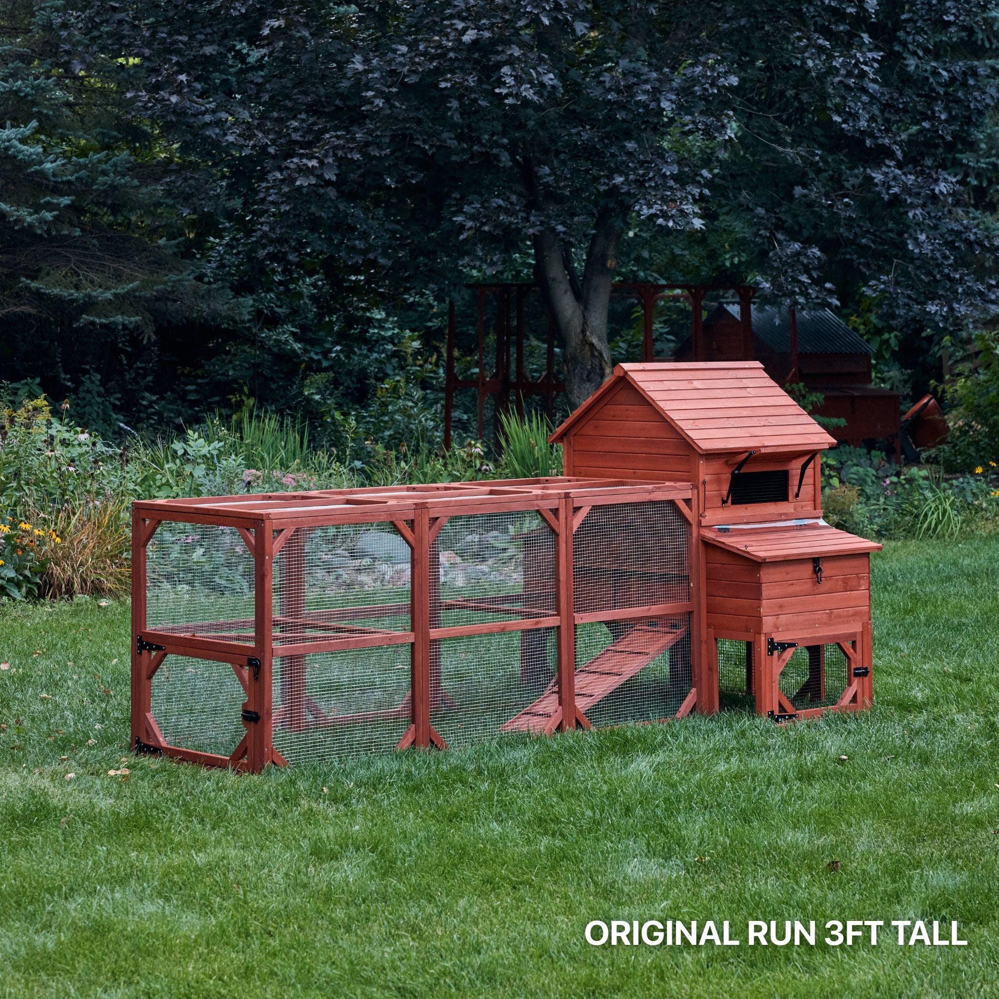 Chicken Coop for 6 Chickens – Orpington Lodge Coop with Run