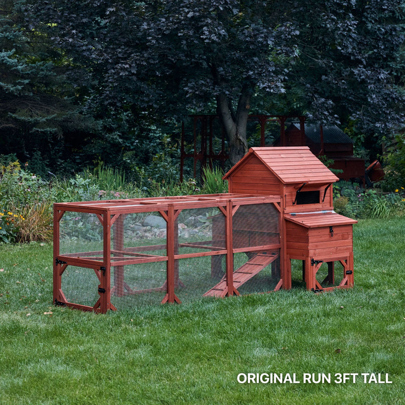 Chicken Coop for 6 Chickens – Orpington Lodge Coop with Run