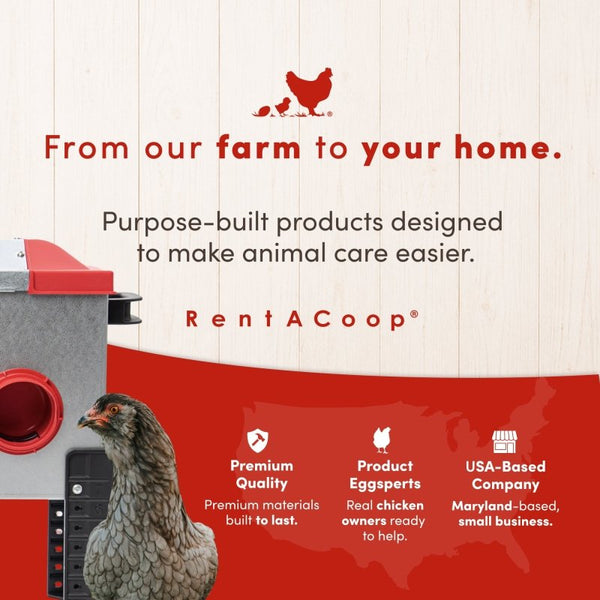 RentACoop 15lb Metal Chick2Chicken Feeder with 6 Ports