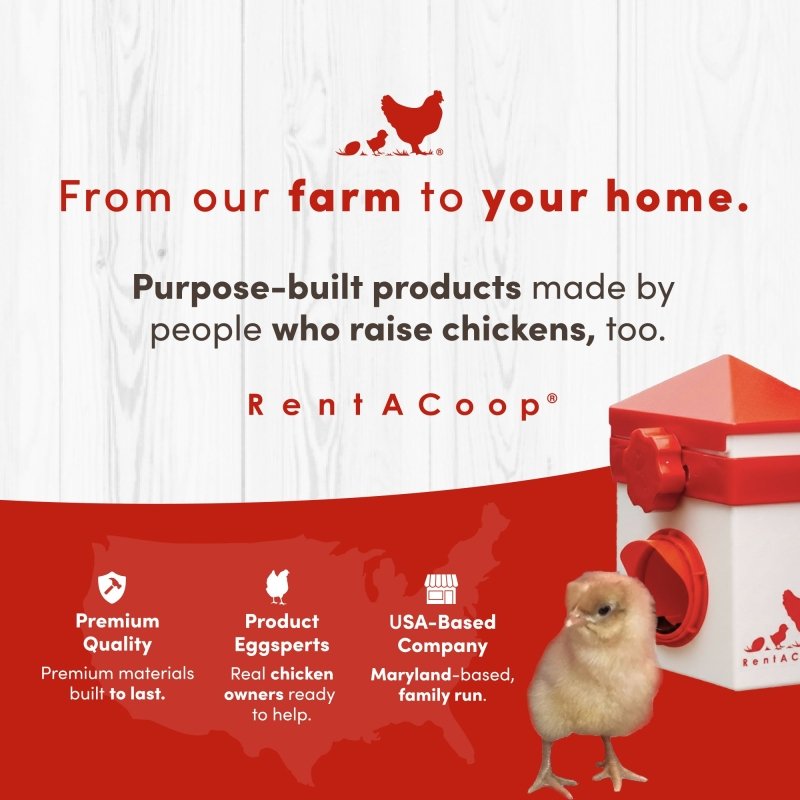 RentACoop purpose-built products made by people who raise chickens; features expert support from real owners.