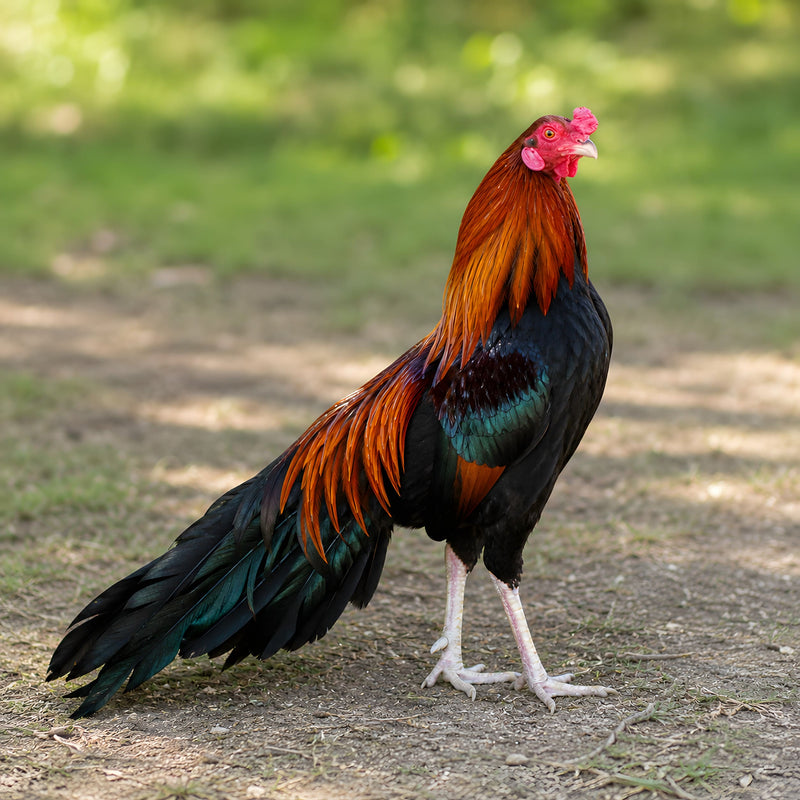 Black Breasted Red Cubalaya Bantam