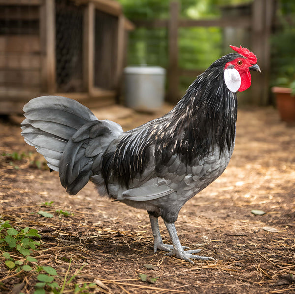 Blue Rosecomb Bantam