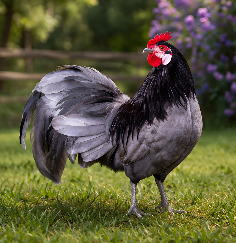 Blue Rosecomb Bantam