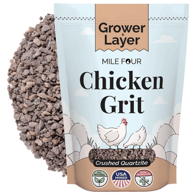 Chicken Grit | Layer & Growing Chickens 8-20 Weeks+ | 100% Natural Mineral Chicken Grit Quartz | Poultry Grit Digestive Aid | Mined in the USA | 50 lbs