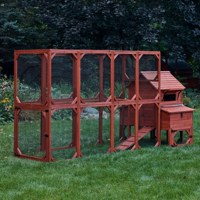 Chicken Coop for 6 Chickens – Orpington Lodge Coop with Run