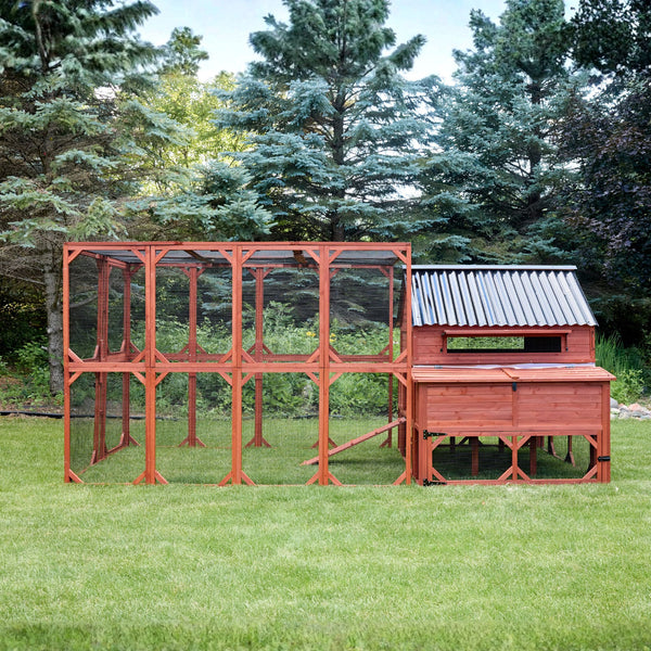 BUNDLE: Brahma Chicken Coop + Run Extension + Run Roof