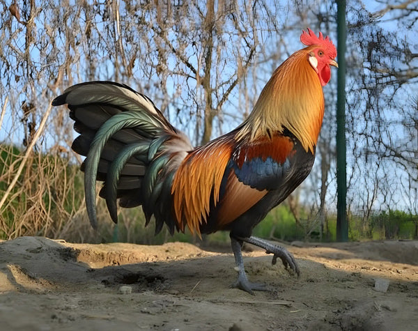 Golden Duckwing Phoenix Standard Chicken