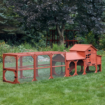 Sturdy wooden coop designed for Leghorn chickens, featuring ventilation, nesting boxes, and easy-clean flooring