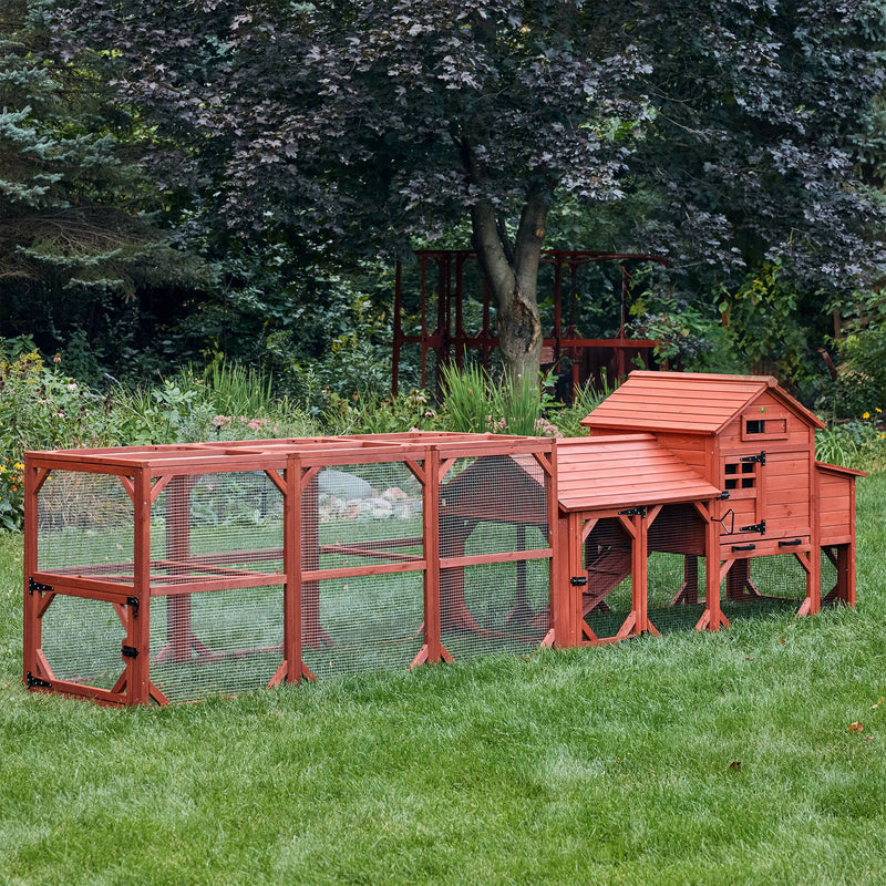 Sturdy wooden coop designed for Leghorn chickens, featuring ventilation, nesting boxes, and easy-clean flooring