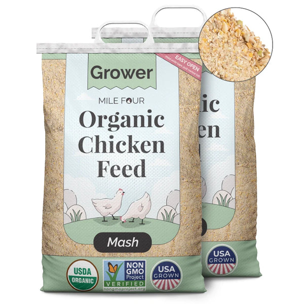 100% USA GROWN, ORGANIC, NON-GMO GRAINS: 100% of grains are certified Organic, certified Non-GMO, corn-free, soy-free (soy & corn fillers can lead to vitamin & mineral deficiencies), non-medicated, grown on local, U.S.A. family farms & milled fresh