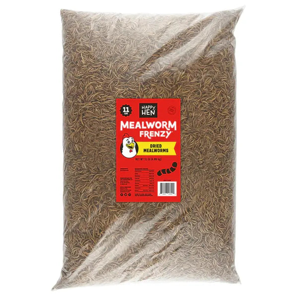 Mealworm Frenzy, dried mealworms for chickens and birds