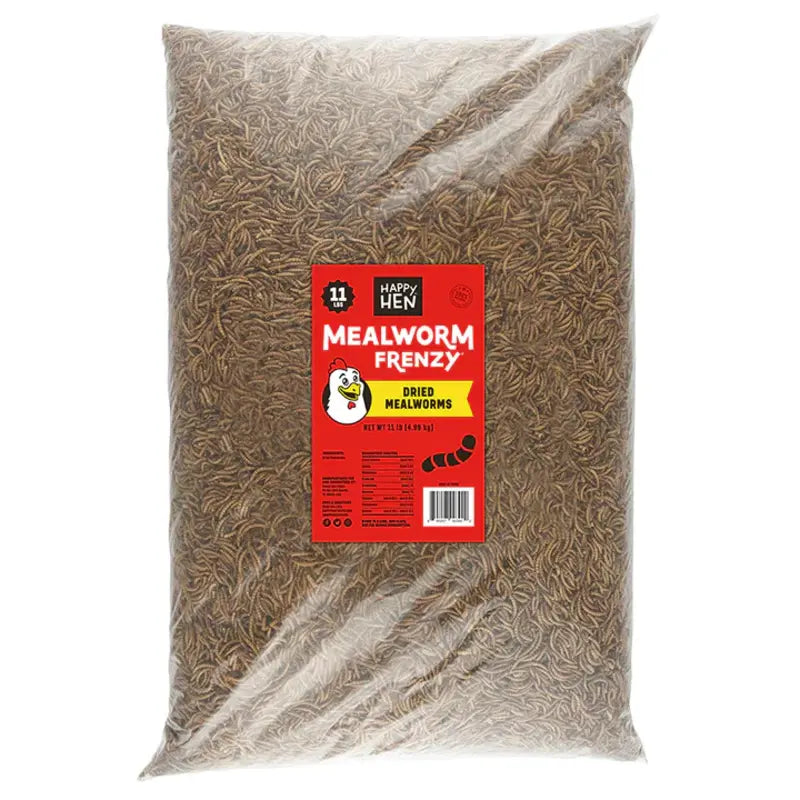 Mealworm Frenzy, dried mealworms for chickens and birds