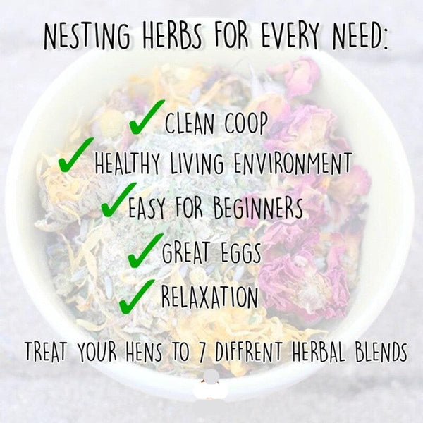 Nesting Herb Starter Bundle 7 Different Nesting Coop Herbs