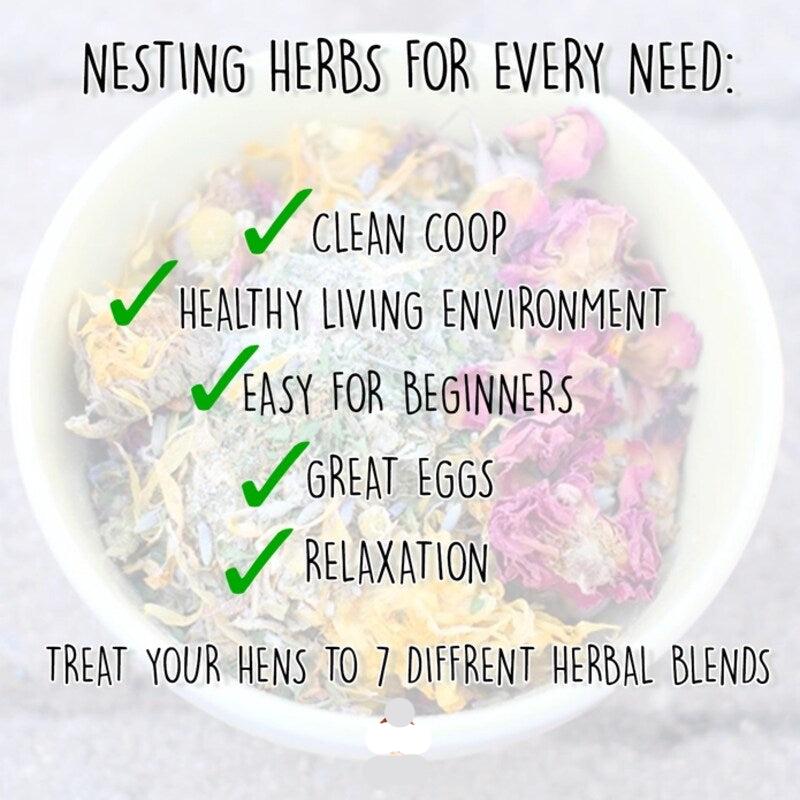 Nesting Herb Starter Bundle 7 Different Nesting Coop Herbs