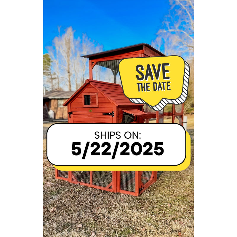 Orpington Lodge chicken coop with attached run, featured in upcoming sale or event