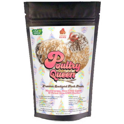 Poultry Queen Mealworm, Non - Gmo Corn, Non - Gmo Flax, & Herb Treat For Pet Chickens