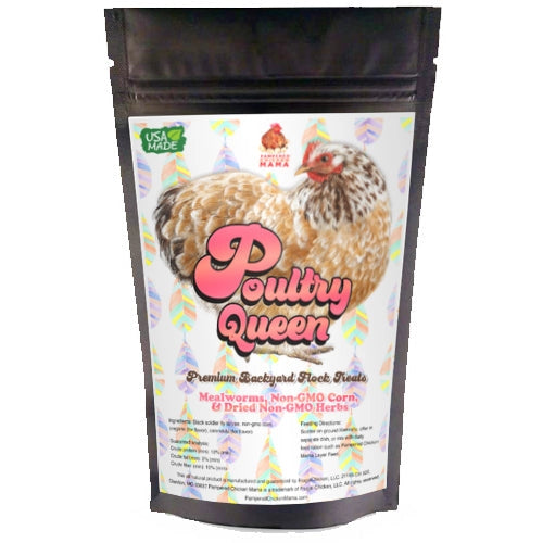 Poultry Queen Mealworm, Non - Gmo Corn, Non - Gmo Flax, & Herb Treat For Pet Chickens