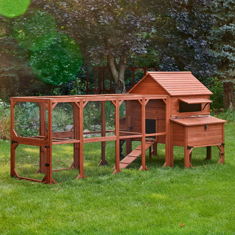 Chicken Coop for 10 Chickens – Rhode Island Homestead Coop with Run Extension Options