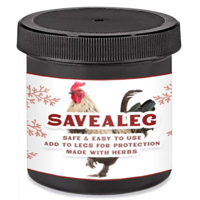 Natural winter care ointment for poultry, prevents frostbite on combs and wattles