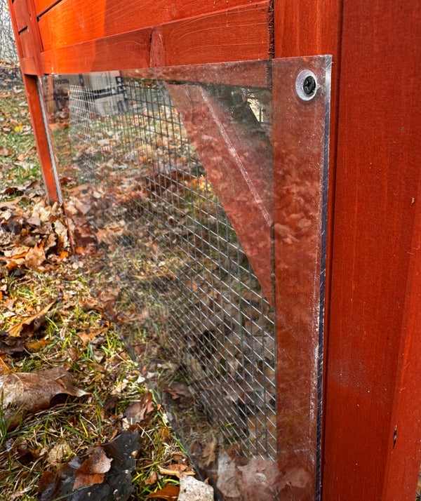 Storm Panel Protection Kit for chicken coops, shields against wind, rain, and snow