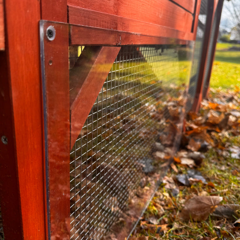 Weatherproofing panel kit for coops, ideal for winter and storm season flock protection