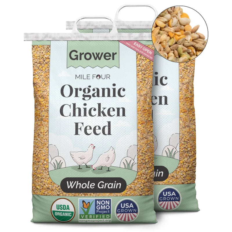 Deeper, golden yolks, stronger eggshells & more consistent egg production. High-quality chicken feed leads to more eggs that are larger & taste better