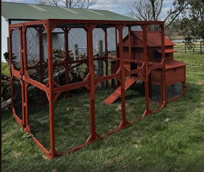 Our chicken coop enclosures are high quality, structurally engineered coops designed to last. These are not like the other generic mass-produced chicken coops