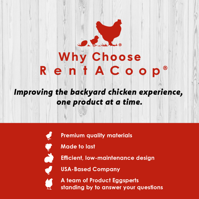 RentACoop: USA-based, premium materials, expert support, and low-maintenance designs.